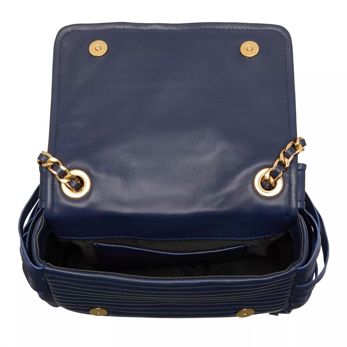 Moschino Crossbody bags Biker Bag Fringes in blauw