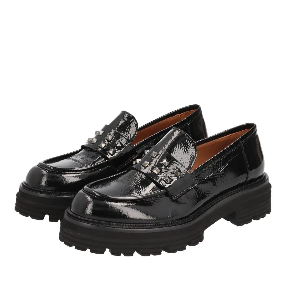 Thea Mika Slipper & Pantoletten - Penny-Loafer - Gr. 37 (EU) - in Schwarz - für Damen