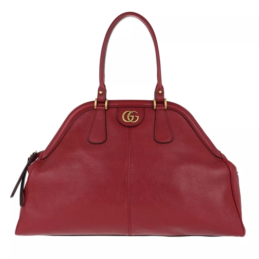 Gucci ReBelle Large Top Handle Bag Leather Red Tote