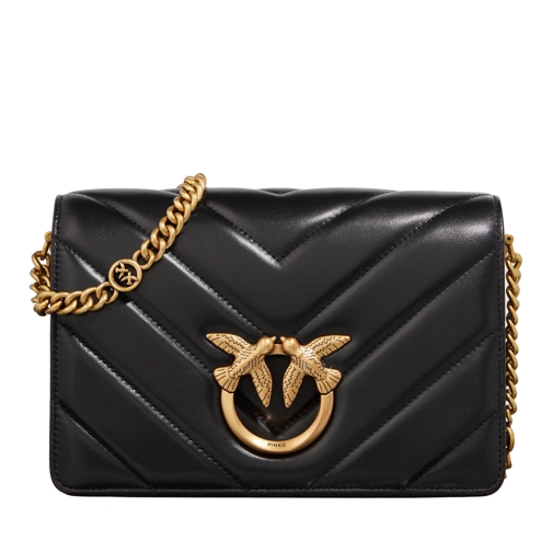 PINKO Love Click Classic Black Crossbody Bag