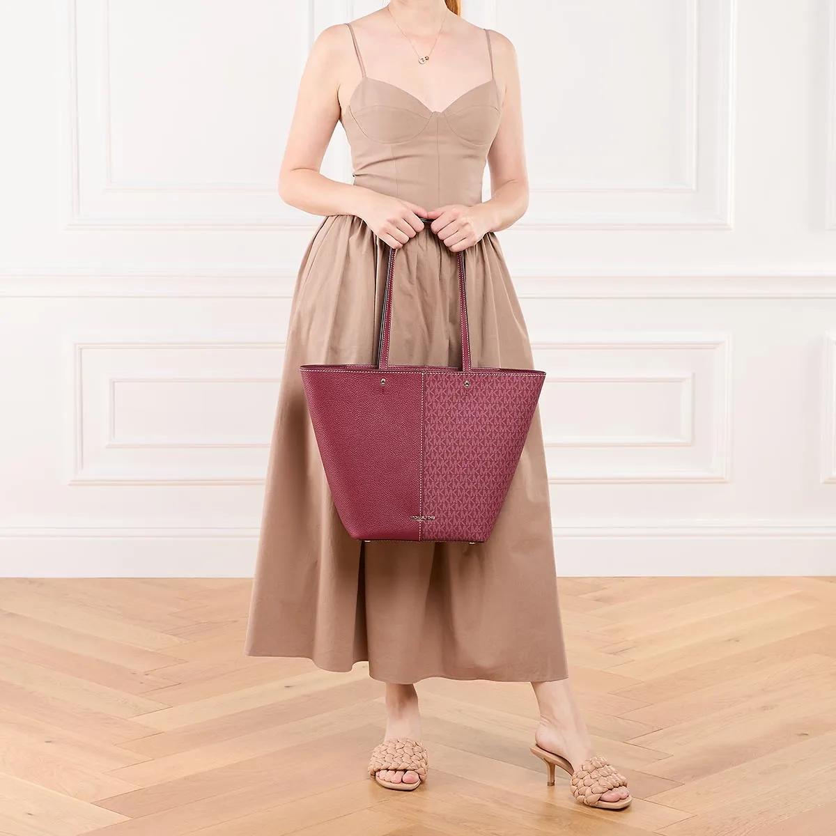 Michael Kors Shoppers Flora Lg Tz Tote in rood