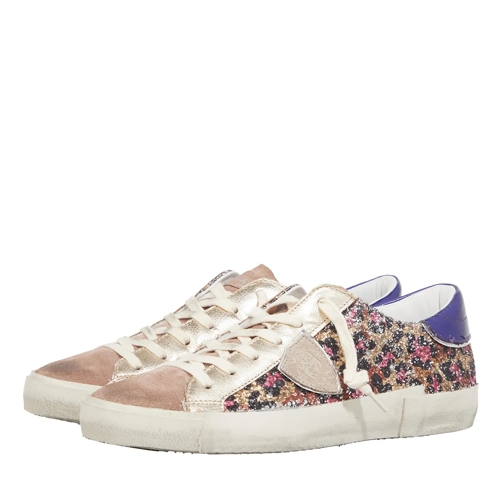 Philippe Model Prsx Low Woman Animalier Glitter_Violet Fucsi Low-Top Sneaker