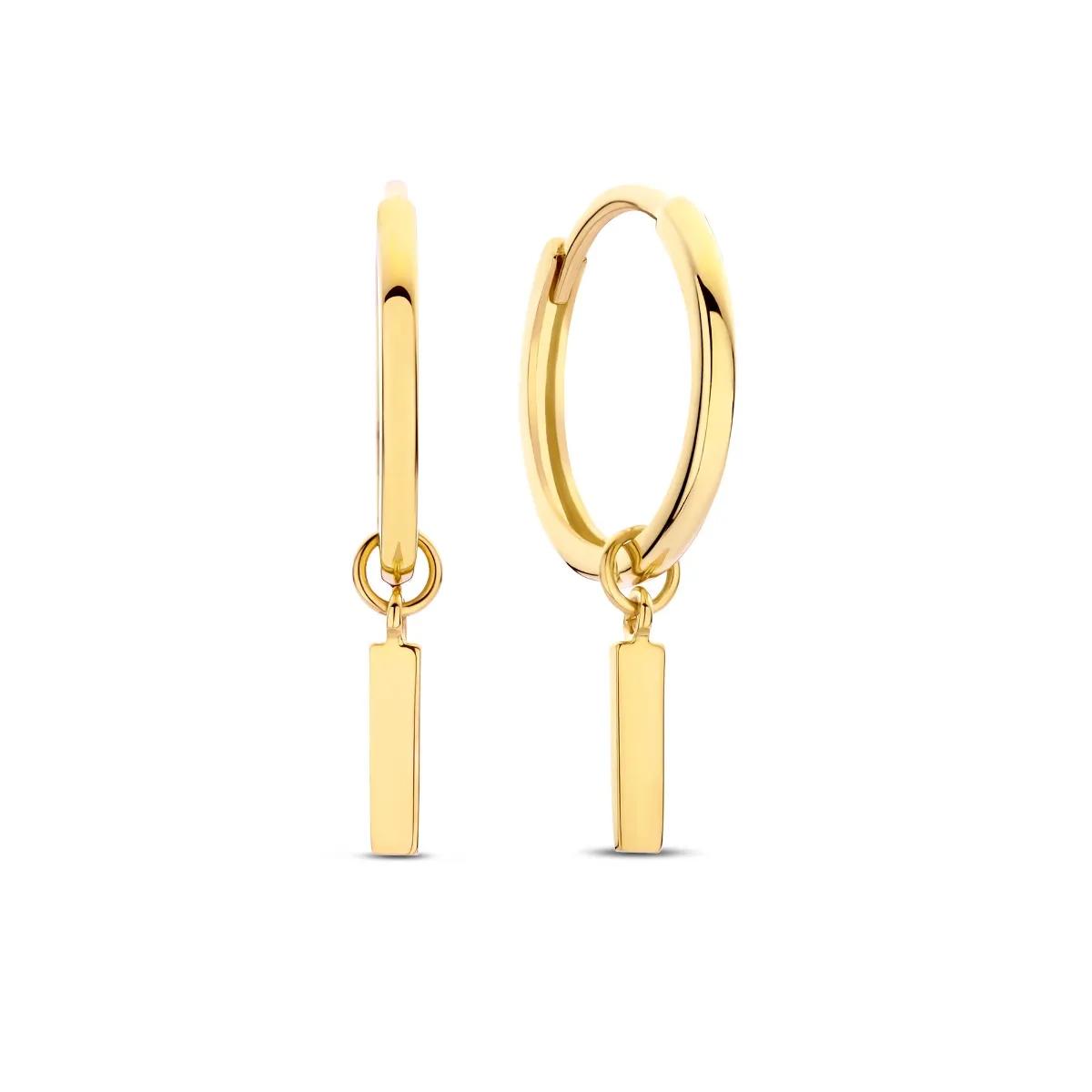 BELORO Ohrringe - Beloro Jewels Della Spiga Esta 9 karat gold hoop e - Gr. unisize - in Gold - für Damen