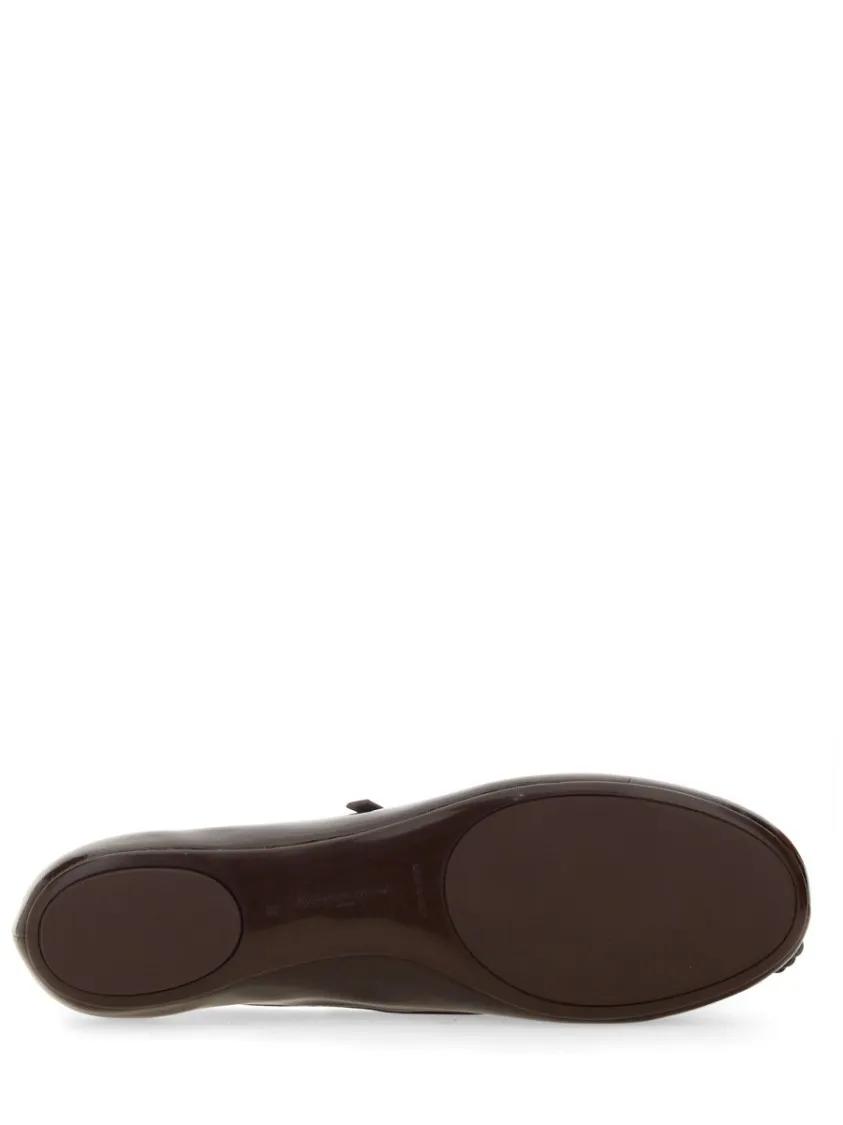Thumbnail - "Carla" Dancer Brown Ballet Flats - Gr. 38 (EU) - in Rot