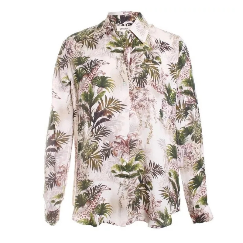 L'AGENCE  Multicolor Silk Shirt Multicolor