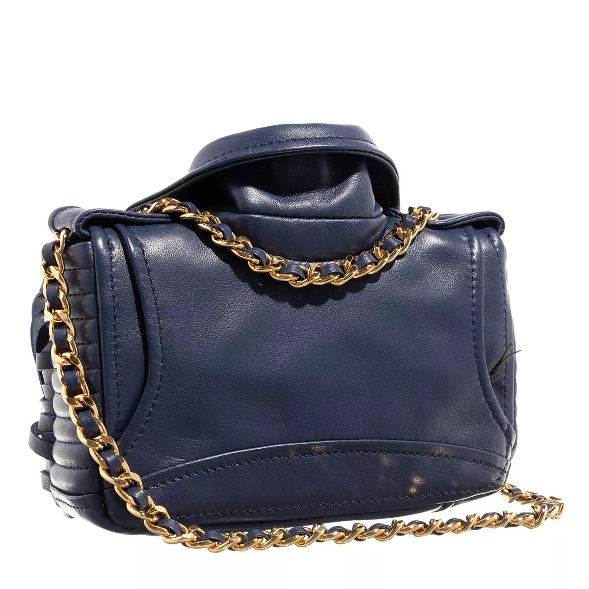 Moschino Crossbody bags Biker Bag Fringes in blauw
