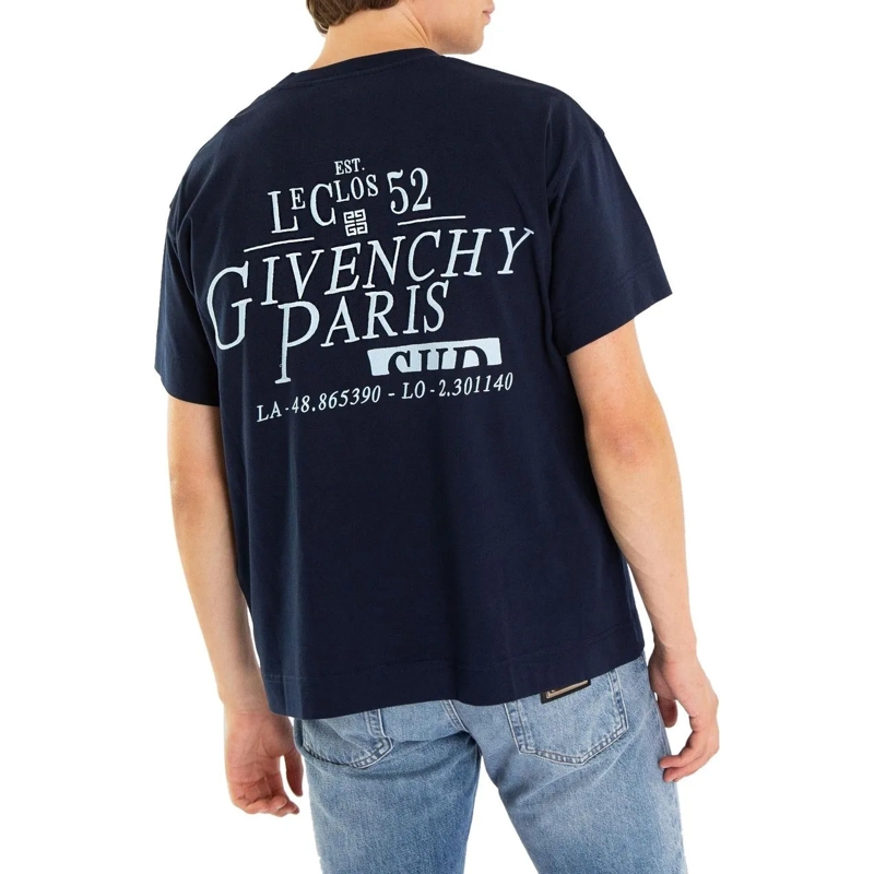 Givenchy T-Shirt Heren Givenchy T-Shirt Blauw blau (Image 3)