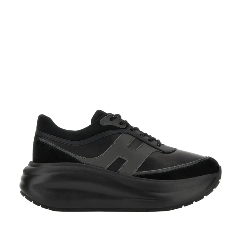 Hogan Lage-top sneaker Contemporary Black Leather Sneakers With Sculpted  Black