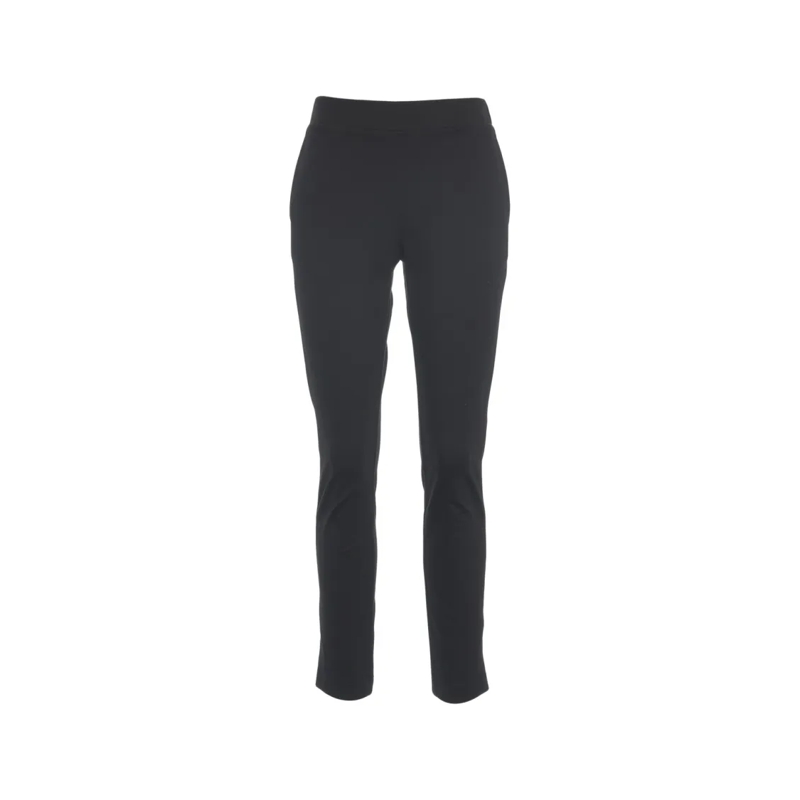 Oblo Unique  Ankle-Length Slim Fit Trousers With Design Black