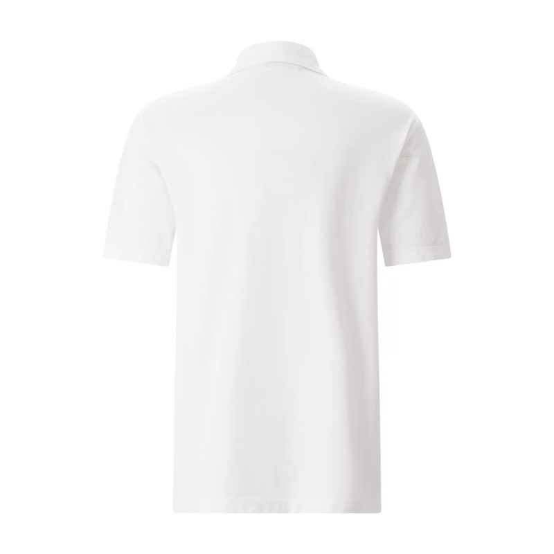 Roberto Collina Polohemd Poloshirt aus Baumwolle weiß(Image 2)