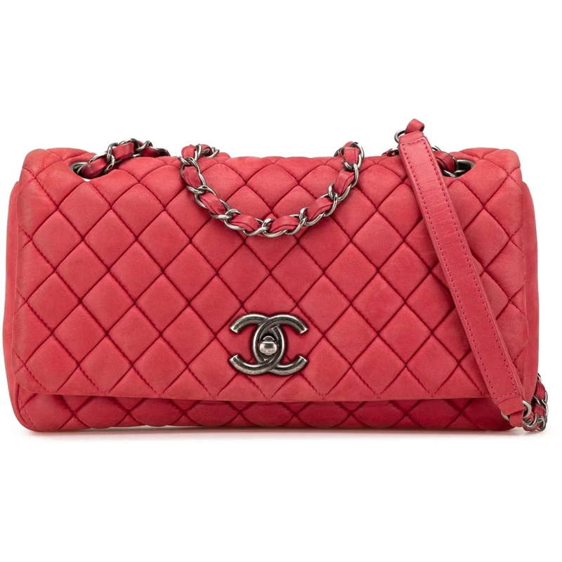 Chanel Sac à bandoulière Small Iridescent Calfskin New Bubble Flap rot