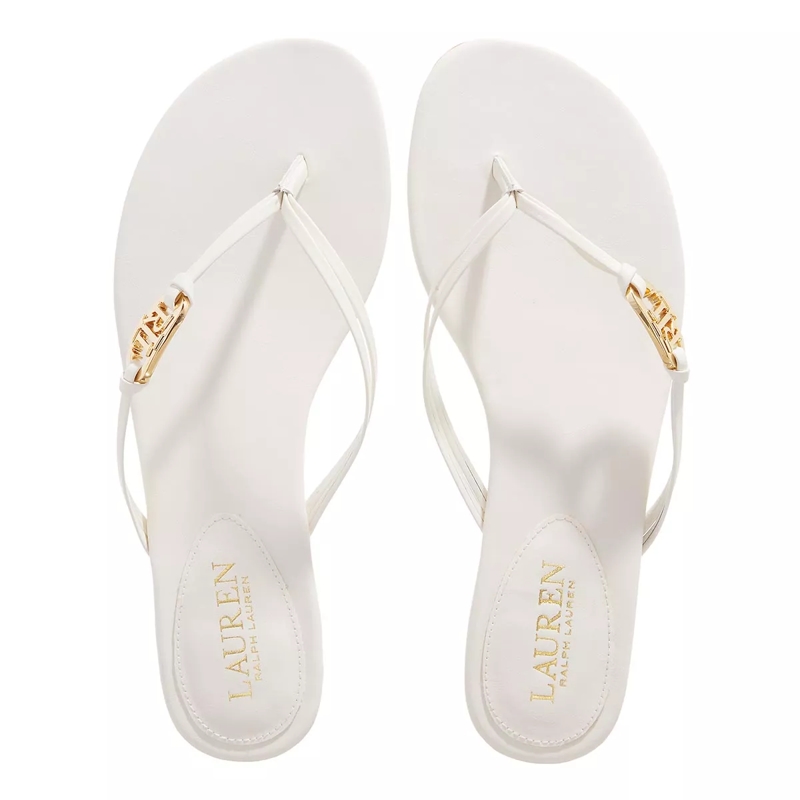 Lauren Ralph Lauren Tongs Emalia Sandals Flip Flop Vanilla(Image 3)
