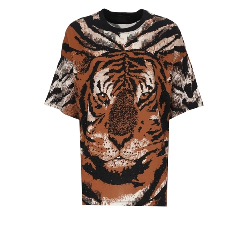 Roberto Cavalli Cotton T-Shirt Multicolor T-tröjor