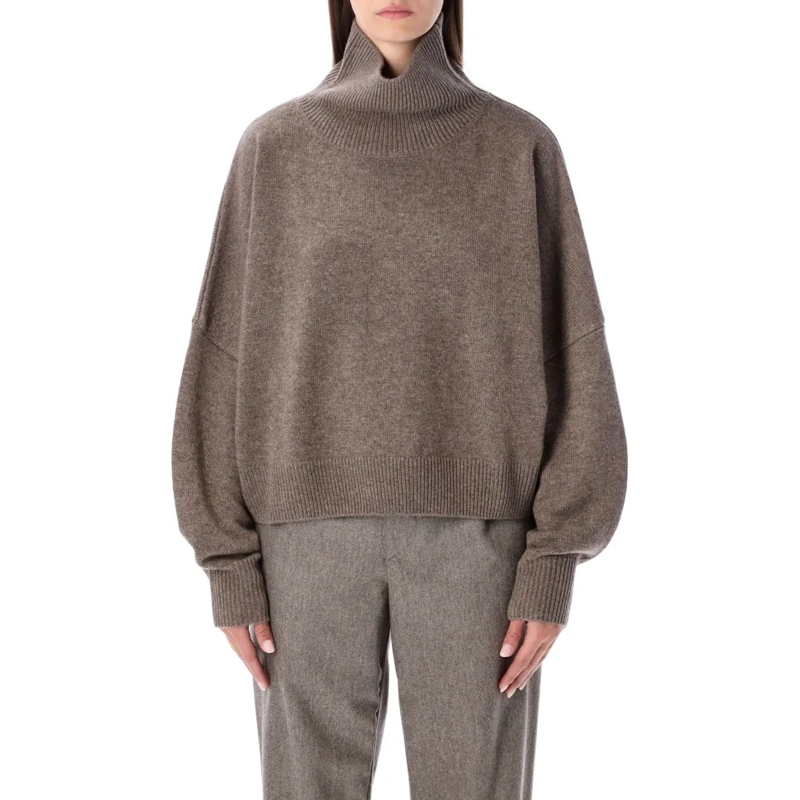 Loulou Studio Rollkragenpullover Luke High Neck Sweater Grey