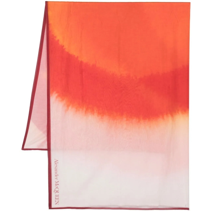 Alexander McQueen Écharpe en laine Scarfs Pink rose