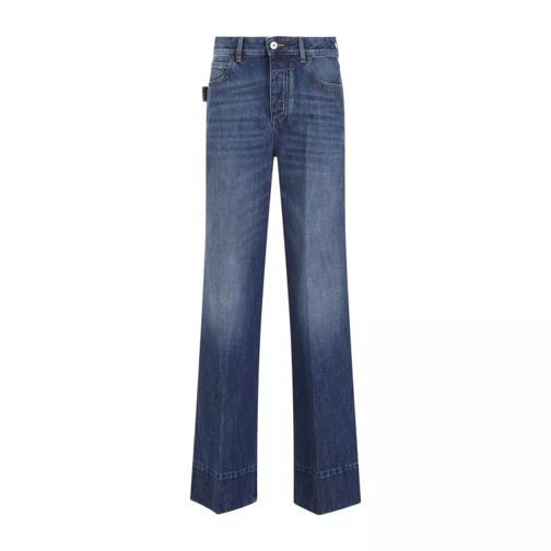 Bottega Veneta Mid Blue Cotton Jeans Blue 