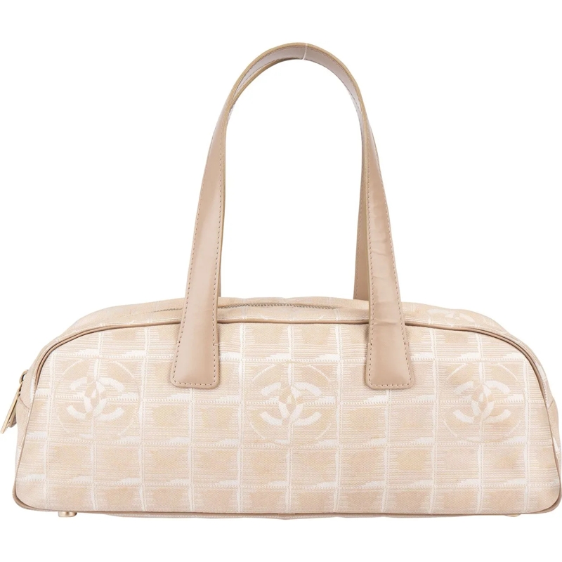Chanel Sac à bandoulière Chanel Travel Line Monogram Handbag beige
