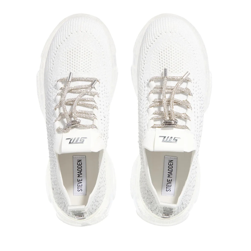 Steve Madden Low-Top-Sneaker Meter White/Clear(Image 5)