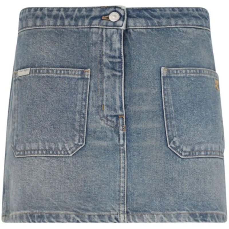 Courrèges Midirock Skirts Medium Blue blau