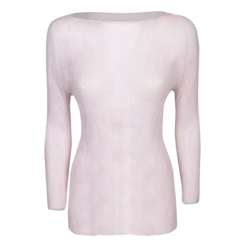 Issey Miyake Chiffon Top Pink 