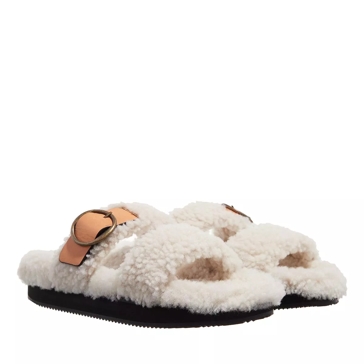 Isabel Marant Slip On Buckle Sandals White | Slide