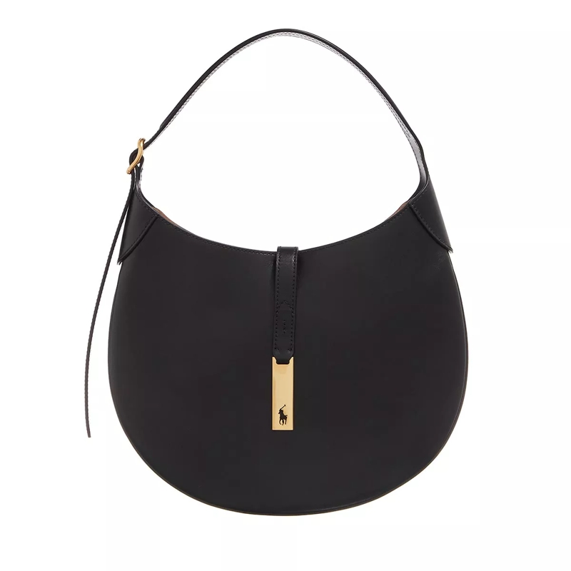 Polo Ralph Lauren Hobo Bag Md Shoulder Bag Medium Black
