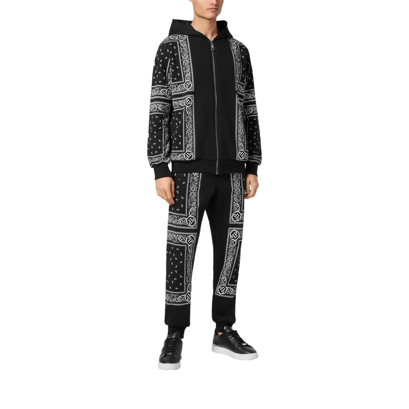 Philipp Plein Sweatjacke Kapuzen-Sweatjacket Paisley schwarz(Image 2)