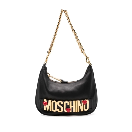 Moschino Schoudertas Shoulder Bag With Logo Black