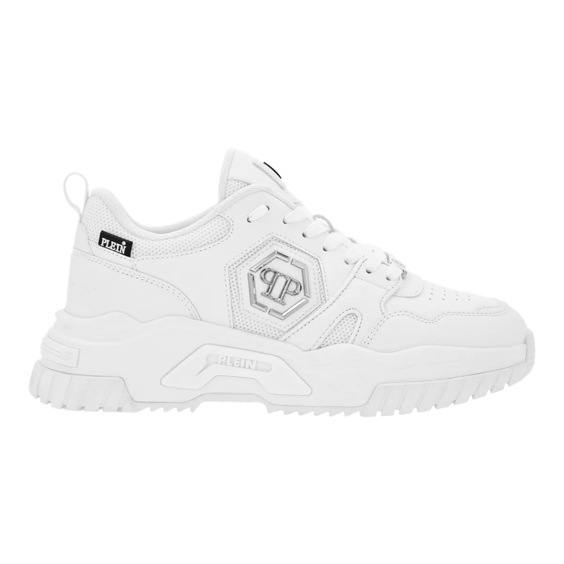 Philipp Plein Low-Top-Sneaker Lo-Top Turnschuhe Hexagon weiss