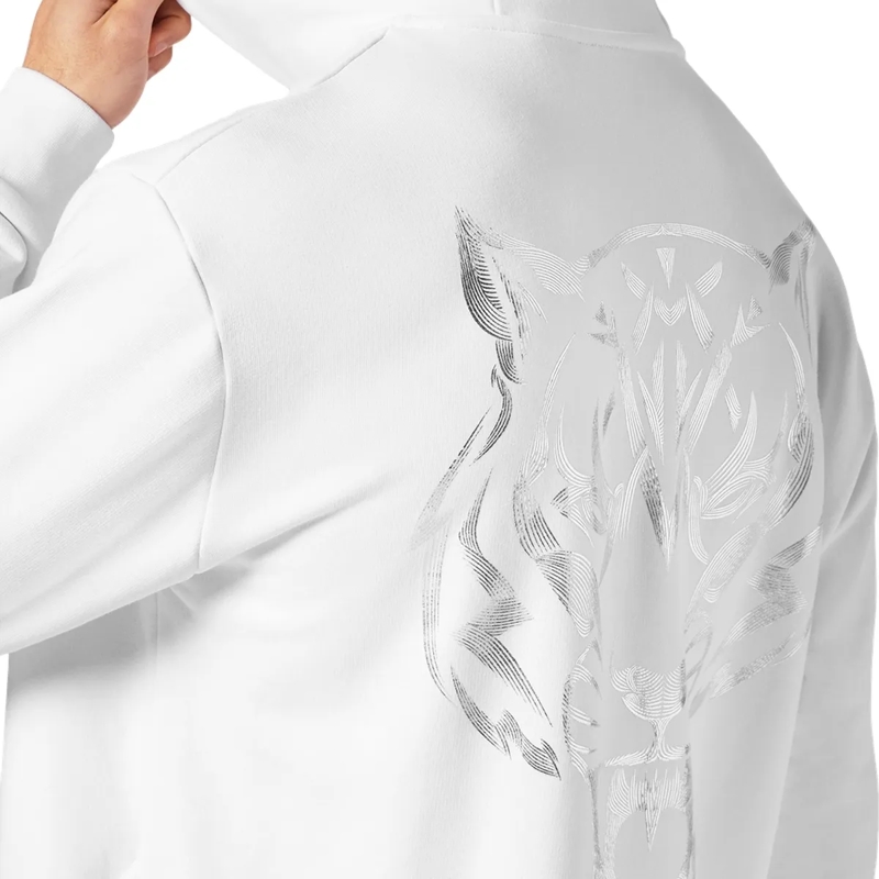 Plein Sport Top Hoodie Tiger weiss(Image 5)