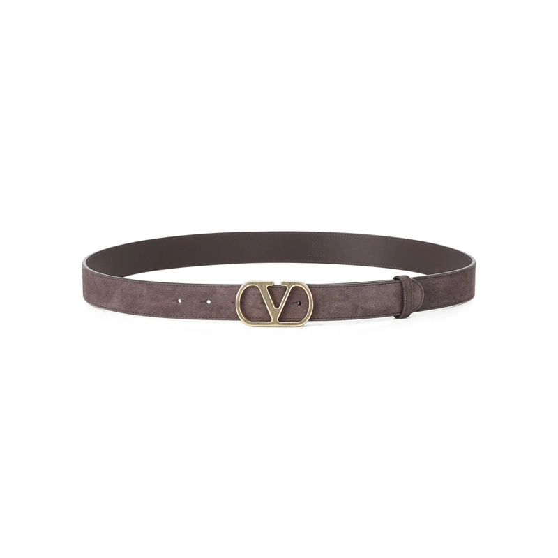 Valentino Garavani Gürtel Gürtel aus Veloursleder braun