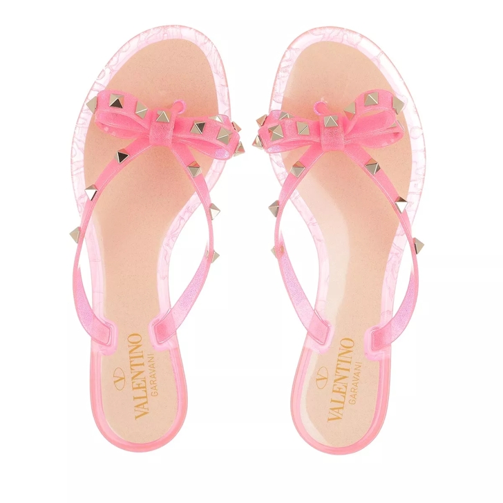 Valentino garavani rockstud bow flip flops sales