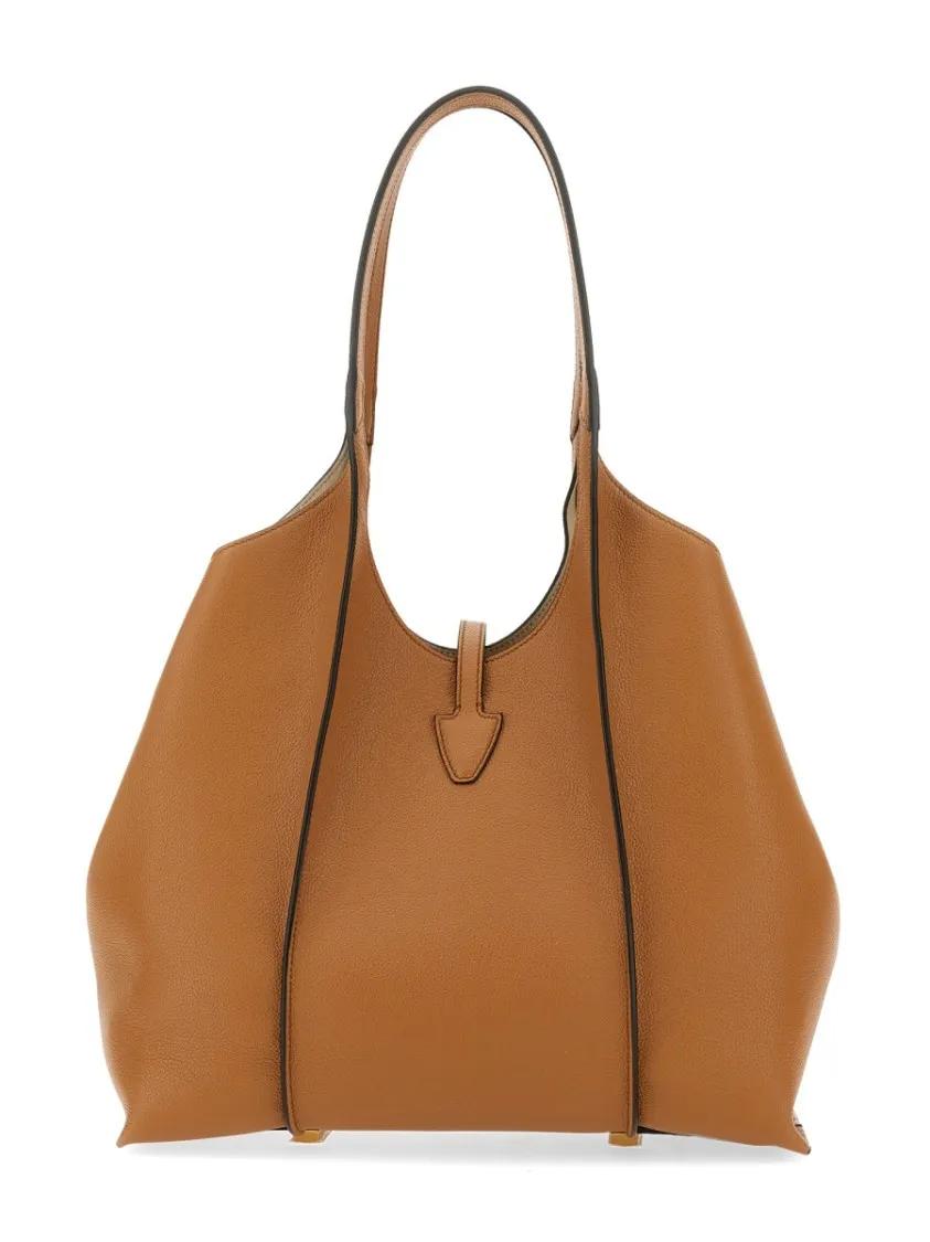 TOD'S Shoppers & Totes "T Timeless" Tote Bag in bruin