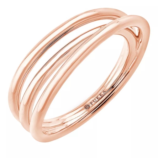 Pukka Berlin Braid Spring Ring Rose Gold Ring med sammanlänkande delar