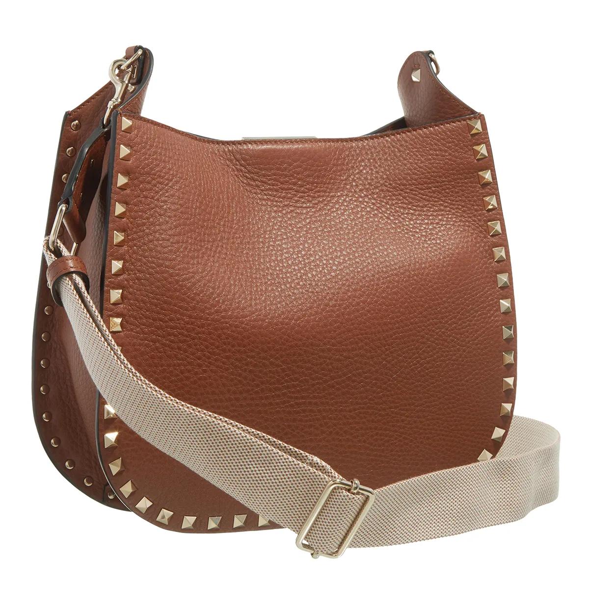 Valentino Garavani Hobo bags Hobo Bag Rockstud in bruin