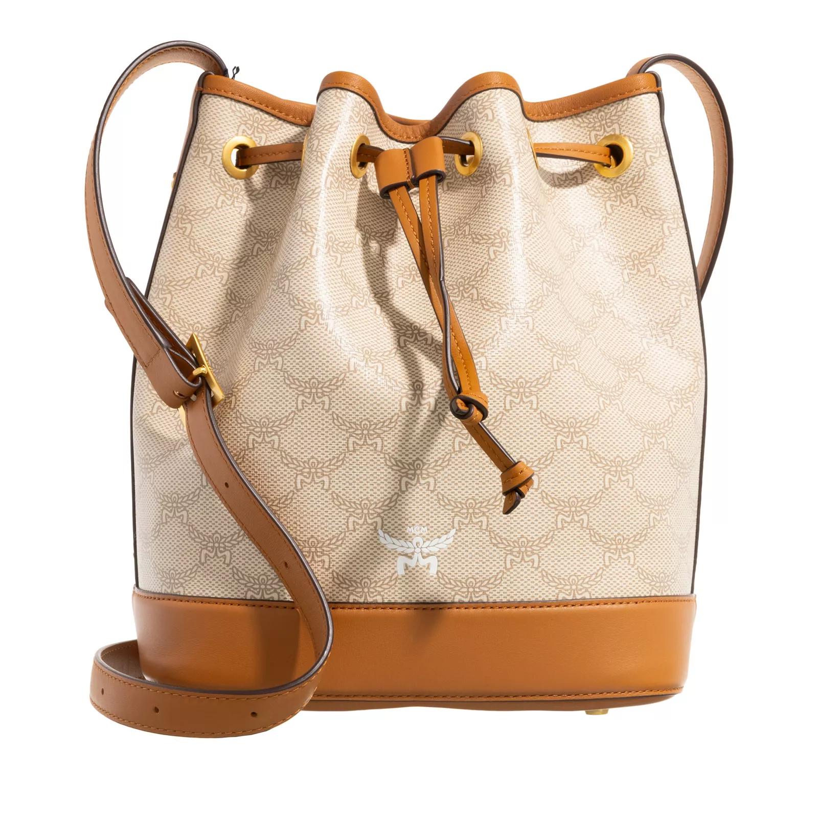 MCM Beuteltasche - Himmel Lts Drawstring Medium - Gr. unisize - in Beige - für Damen