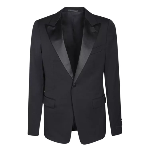 Lanvin Single-Breasted Tuxedo Jacket Made From Wool Black 