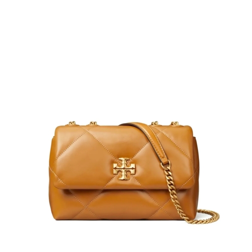 Tory Burch Schoudertas Kira Diamond Quilt Bag Brown