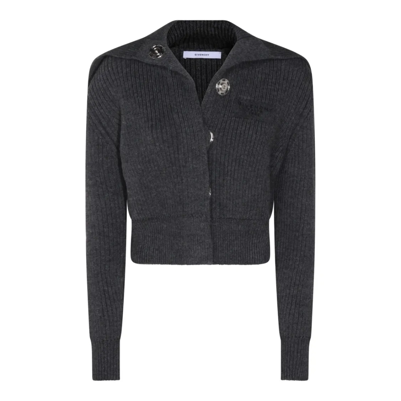 Givenchy Vest Dark Grey Wool Knitwear Grey