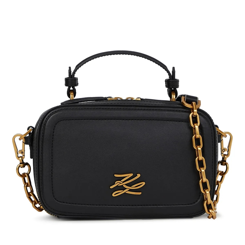 Karl Lagerfeld Crossbody Bag K/Autograph Ketten-Handtasche mit oberem Tragegrif schwarz