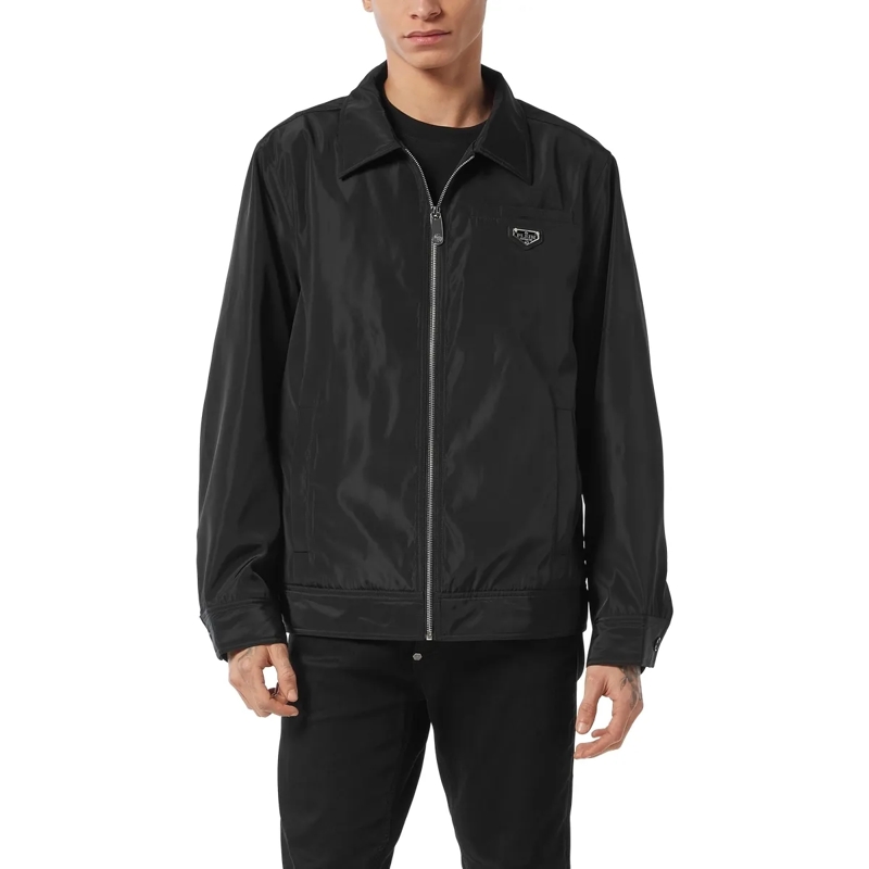 Philipp Plein Lederjacke Jacke schwarz(Image 3)