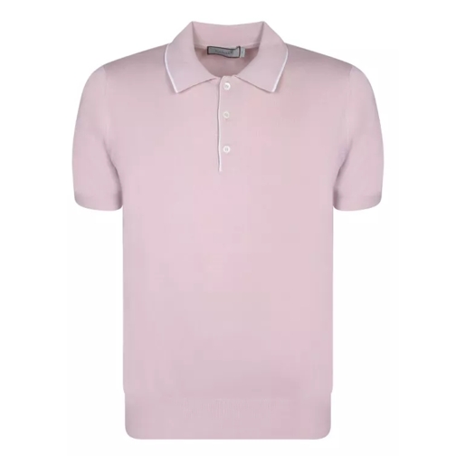 Canali Cotton Polo Shirt Pink 