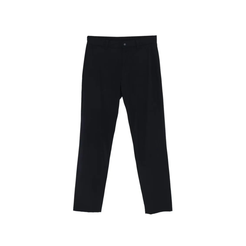 Aspesi Pantalon de costume Tailored Blue Trousers With Minimal Detailing And  Black