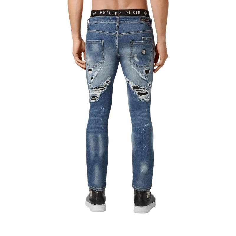 Philipp Plein Jeans Jeans Regular Fit blau(Image 3)