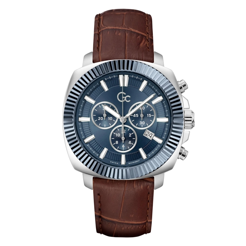 GC Automatikuhr Chronographenuhr Gc Flair Coussin braun