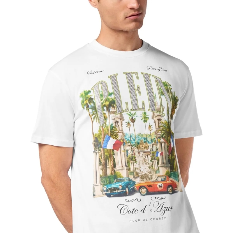 Philipp Plein T-Shirt T-Shirt Mit Schmucksteinen weiss(Image 3)