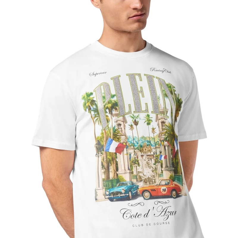 Philipp Plein T-Shirt T-Shirt Mit Schmucksteinen weiss(Image 4)