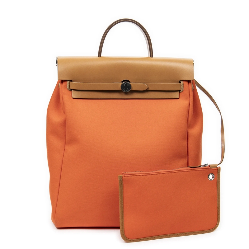 Hermès Crossbody Bag Herbag A Dos PM orange