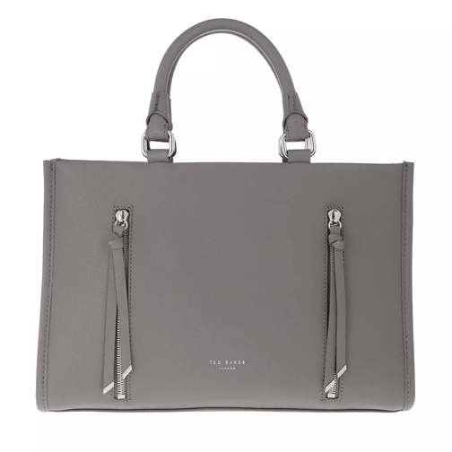 Ted Baker Hanee Double Zip Detail Small Tote Bag Dark Grey Fourre-tout