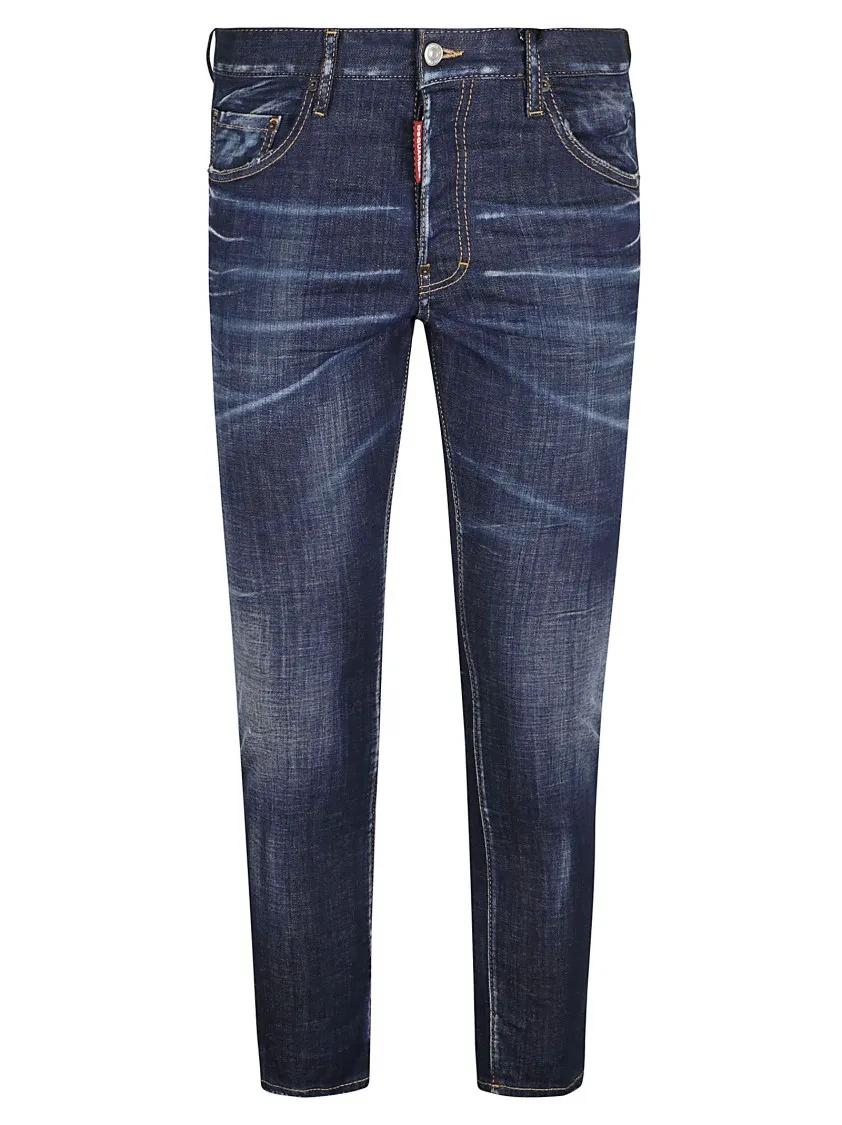 Dsquared2 - Bleach-Effect Skinny Jeans - Größe 56 - blau